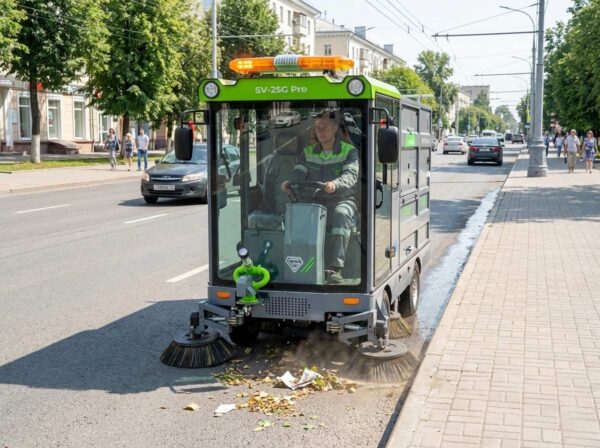 Подметально-уборочная вакуумная машина электрическая SV-25G Pro